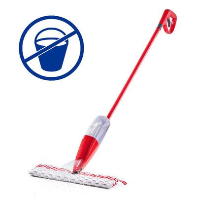 Bodenwischer-Set VILEDA "Vileda 1-2-SPRAY MAX Sprühwischer Box", rot (weiß, rot), B:16,2cm H:59,45cm L:11,2cm, Kunststoff, Reinigungs-Sets, Zeitsparende Reinigung ohne Eimer