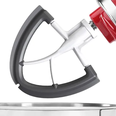 Flexibler Silikon-Rührbesen für KitchenAid Mixer 4,5-5 Quart, Kompatibel mit Kitchen Aid Schwenkkopf, Schaber für Rührschüssel