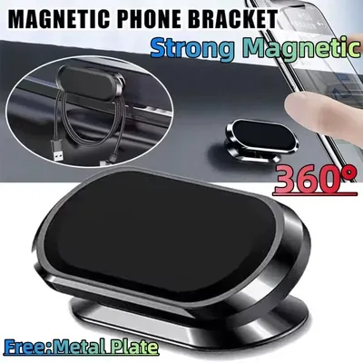 Universal 360 ° Drehbarer magnetischer Auto-Handyhalter, magnetischer Handy-Ständer, GPS-Handyhalterung für iPhone, Xiaomi, Huawei Smartphone