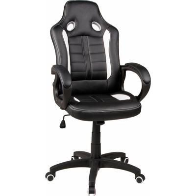 Gaming-Stuhl DUO COLLECTION "Fabio", schwarz-weiß (schwarz, weiß, hellgrau), Stühle, Gaming-Stuhl, mit gepolsterten Armlehnen