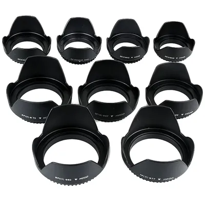 49 mm 52 mm 55 mm 58 mm 62 mm 67 mm 72 mm 77 mm geschraubte Blütenblatt-GEGENKAPPE für Canon Nikon Sony Kameraobjektiv