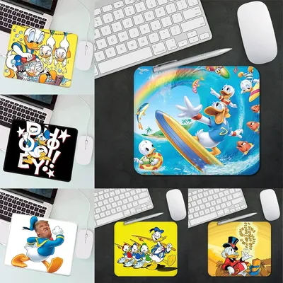 Niedliche lustige Donald Ente Gaming Mauspad xs kleine Mauspad für PC Gamer Desktop-Dekoration Büro Maus Matte Deskmat Teppich