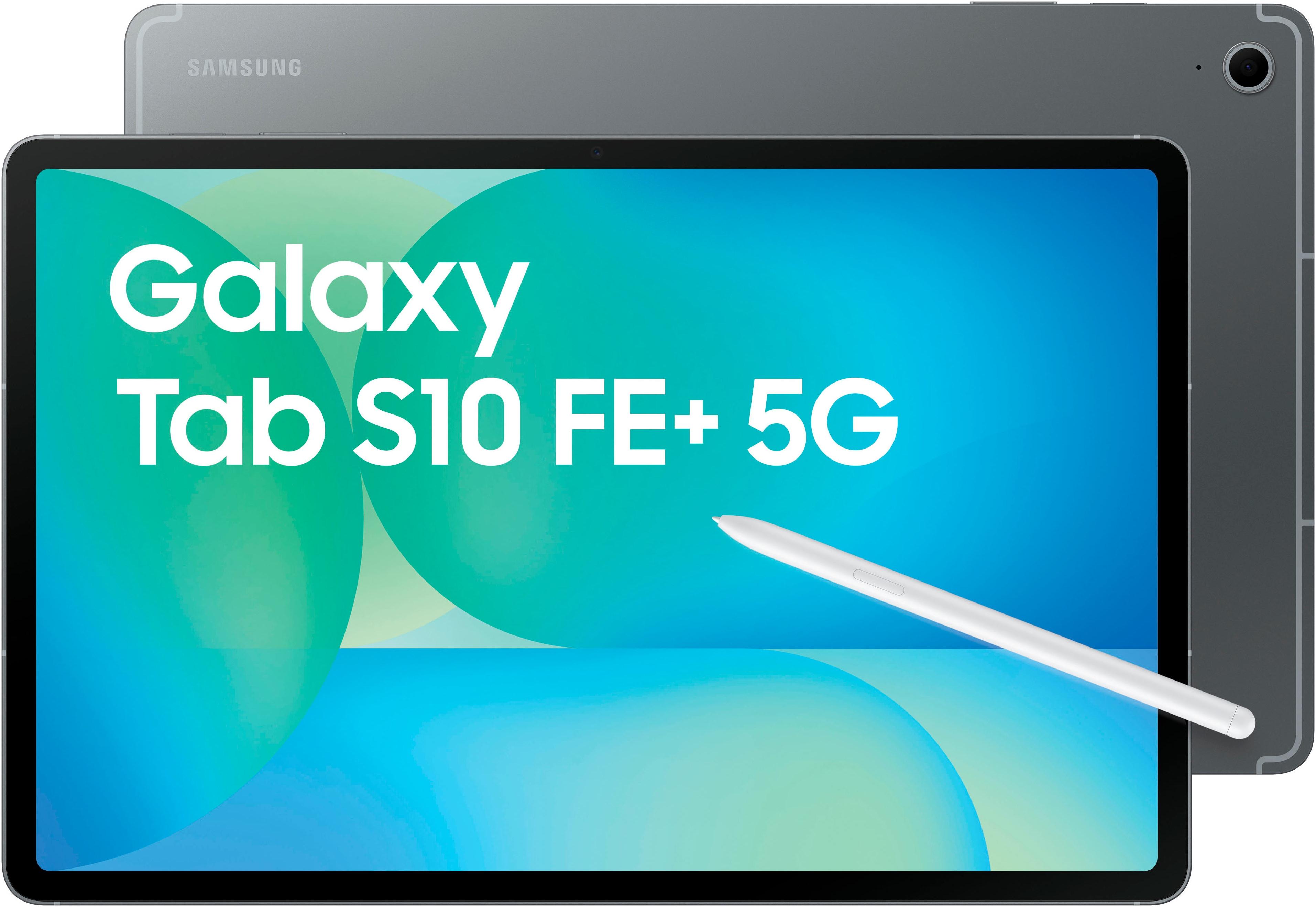 SAMSUNG Tablet "Galaxy Tab S10 FE+ 5G 256GB", grau, 256 GB,mit eSIM, Tablets_EBookReader