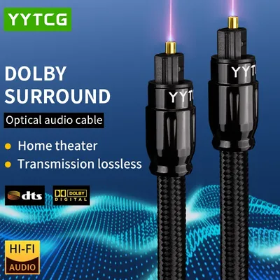 Digitales optisches Audiokabel, HiFi-SPDIF-Koaxialkabel, Toslink für Verstärker, Player, Xbox, PS4, Soundbar, Glasfaserkabel, 1 m, 2 m, 3 m, 5 m