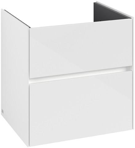 Villeroy & Boch Waschtischunterschrank Collaro C143B0 472x609,5x611mm mit Beleuchtung Glossy White C143B0DH