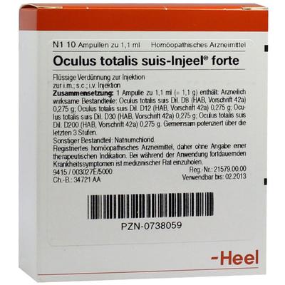 Oculus totalis suis Injeel forte Ampullen 10 St