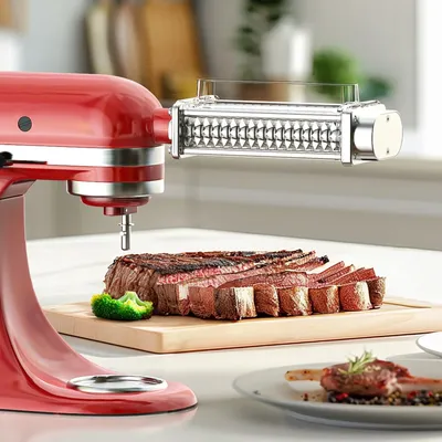 Gvode Fleischklopfer-Aufsatz für Kitchenaid Standmixer, Edelstahl-Getriebe, Fleischklopfer-Maschine, effizientes Küchenwerkzeug