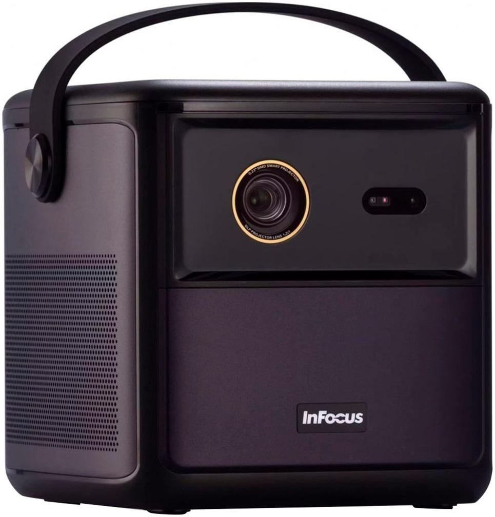 INFOCUS Beamer "Beamer mit Full HD, 350 ISO-Lumen, LED, DLP, Google TV & 3D, HDR10", schwarz, B:14,7cm H:13cm T:12,8cm, Beamer
