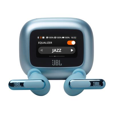 JBL wireless In-Ear-Kopfhörer "LIVE BEAM 3", blau, B:10cm H:6cm T:19cm, Kopfhörer, True Adaptive Noise Cancelling, IP55, Personi-Fi 3.0