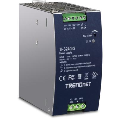 TRENDnet TI-S24052 DIN-Rail Power Supply, 240W, 52V DC, 4.61A AC zu DC mit PFC