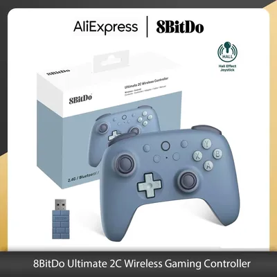 8BitDo - Neuer Ultimate 2C Kabelloser 2,4G Gaming-Controller mit Hall-Effekt-Joystick für PC Steam Deck Raspberry Pi Android