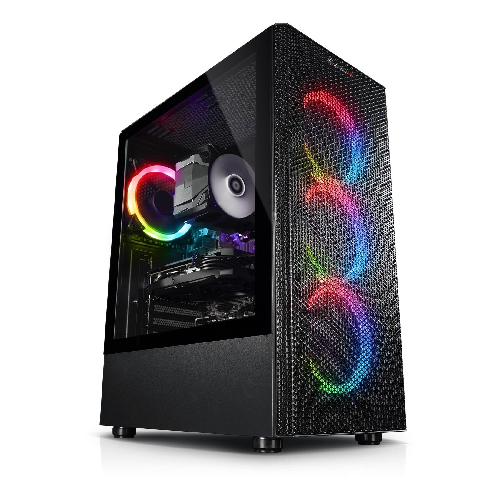 Gaming PC Tornado V AMD Ryzen 7 5700X, 16GB DDR4, AMD Radeon RX 9060 8 GB, 1TB SSD, WLAN, Windows 11