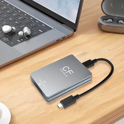2-in-1 CFexpress Typ A & SD-Kartenleser CF Express Kartenleser Typ A Adapter USB 3.2 10Gbps Tragbarer CF Express Leser für Spiegelreflexkameras