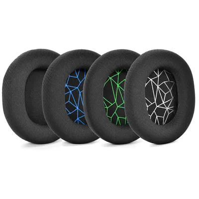Ersatz-Ohrpolster aus schwarzem Stoff für SteelSeries Arctis 3/Arctis 5/Arctis 7/Arctis 9/Arctis 1/Arctis pro Wireless Gaming Headset