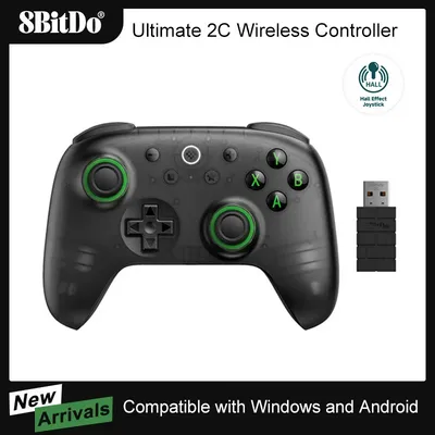 8BitDo Ultimate 2C Wireless Gaming Controller Neue Farbe Gamepad Joystick für PC Windows 10/11 Steam Deck Raspberry Pi Android