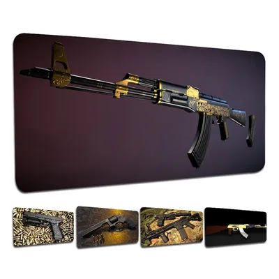 Gewehr Pistole Revolver Gun AK47 INS Flut Große Cartoon Anime Gaming Maus Pad Tastatur Maus Matten Schreibtisch Matte Zubehör
