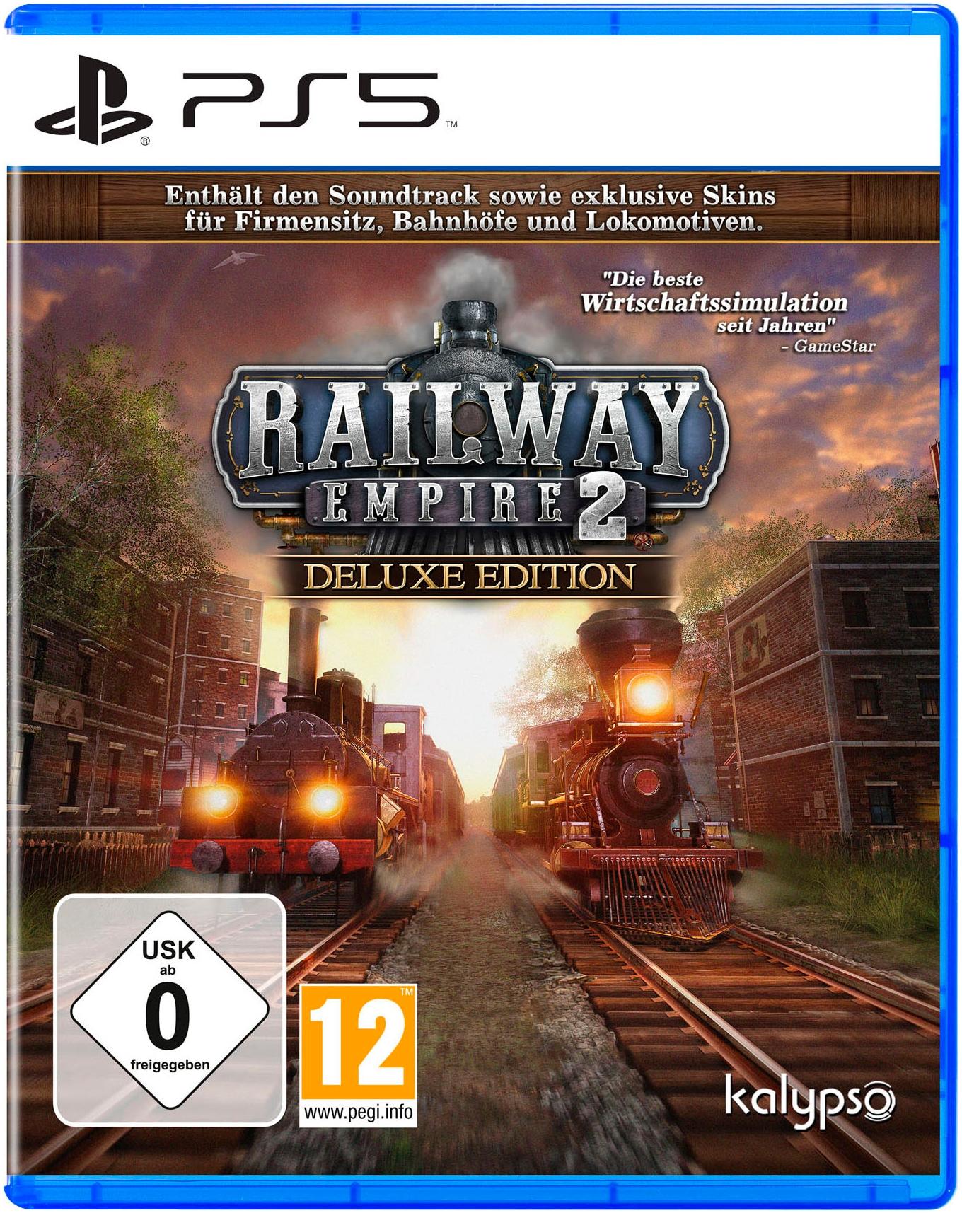 KALYPSO MEDIA Spielesoftware "Railway Empire 2 - Deluxe Edition", transparent (ohne farbbezeichnung), PlayStation 5, Spielesoftware