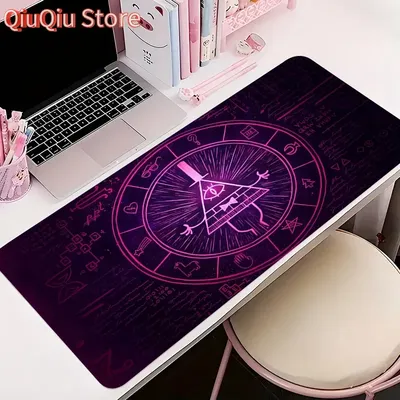 Mauspad Gamer Anti-Rutsch Anime Schreibtischmatte Gaming PC Zubehör Tablet Pad Großes Mousepad Erweiterte G-Gravity Falls Tastaturmatte