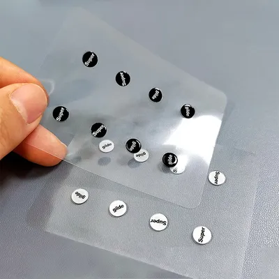 1 Packung Glas Maus Skates DIY Universal Dots Maus Füße Pads Aufkleber für Gaming Maus Anti-Rutsch-Pad