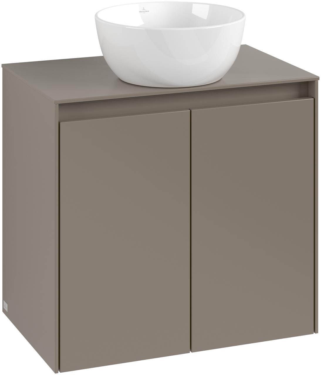 Villeroy & Boch Waschtischunterschrank Collaro 600x548x380mm m. Bel. 2trg. Waschbecken mittig Grap C150B0VR