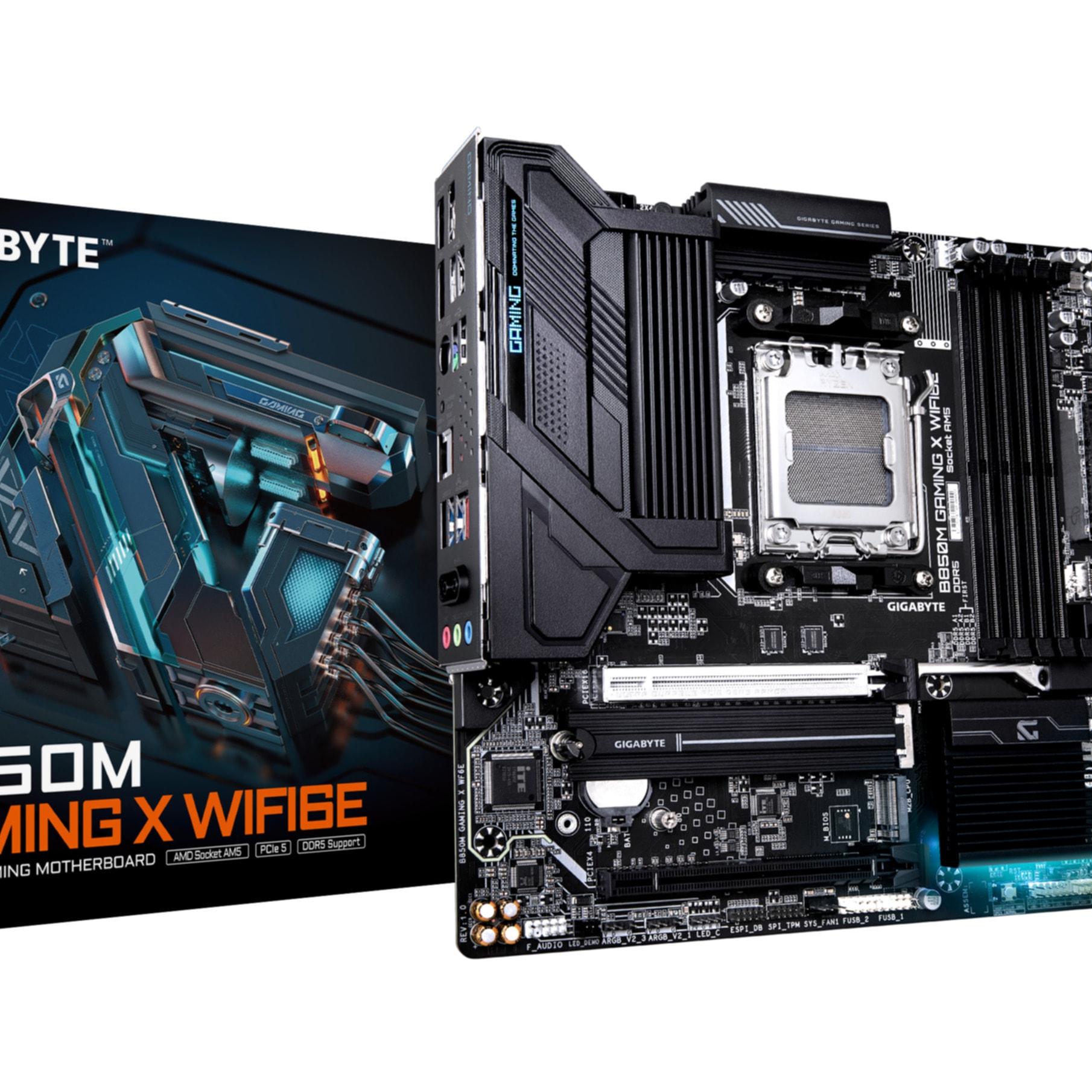 GIGABYTE Mainboard "B850M GAMING X WIFI6E Motherboard - AMD Ryzen 9000 Serien CPUs, 10+2+2", schwarz (ohne farbbezeichnung), B:27cm H:7,2cm T:27,5cm, Mainboards