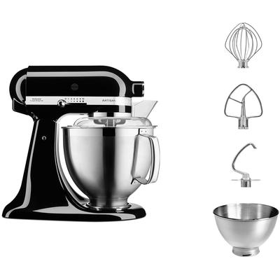 KITCHENAID Küchenmaschine "5KSM185PSE", onyx schwarz, B:24cm H:36cm T:37cm, Küchenmaschinen, Küchenmaschine