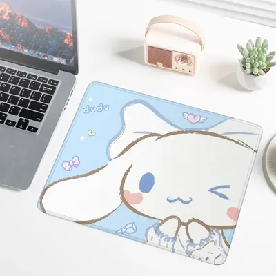 Kleines Leder-Mauspad Gamer Cinnamoroll Gaming Laptop Neues Sanrio Mauspad Kabellose Maus für Computer Bürozubehör Matte