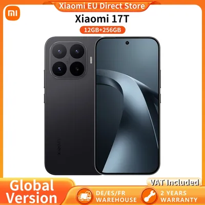Globale Version Xiaomi 17T 6,59“ AMOLED-Display 67 W HyperCharge 6500 mAh 120-Hz-Display Leica 5x Teleobjektiv Leica Live Moment MediaTek Dimensity 8500-Ultra Xiaomi HyperAP Smartphone 5G