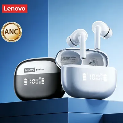Choice Lenovo Gaming Headset ANC Geräuschunterdrückung, kabellose Bluetooth 6.0-Kopfhörer, 45-Stunden-Akku, LED-Anzeige, Sport-Ohrhörer LE232ANC