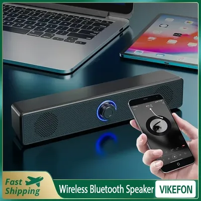 PC-Soundbar, kabelgebunden und kabellos, Bluetooth-Lautsprecher, USB-betriebene Soundbar für TV, PC, Laptop, Gaming, Heimkino, Surround-Audiosystem
