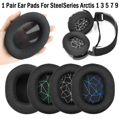 2 Stücke Weiche Ohrpolster Für SteelSeries Arctis 1 3 5 7 9 Gaming Headset Schaum Ohrpolster Ohrpolster Schwamm Kissen Ersatz