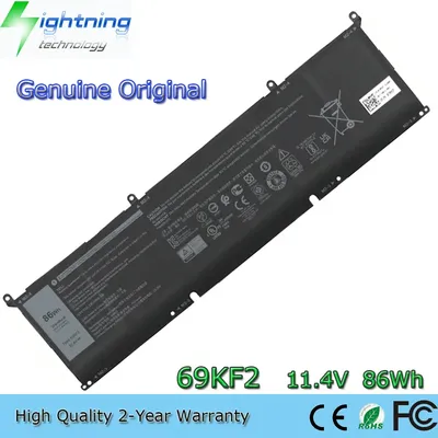 Brandneuer, echter Original 69KF2 11,4 V 86 Wh Laptop-Akku für Dell Alienware M15 M17 R3 P45E 2020 XPS 15 9500 G15 5510 5511 552