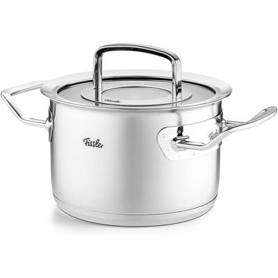 Kochtopf FISSLER "Original-Profi Collection", silber (silberfarben), B:29cm H:19cm L:35cm Ø:24cm, Töpfe, Kochtopf, Made in Germany