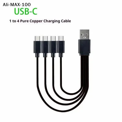 【Sv】 1 Stück 4-in-1-Multi-USB-C-Splitter-Ladekabel für Huawei Tablet Laptop PC USB Typ C Schnelllade-Datenkabel