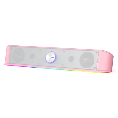 Redragon GS560 RGB-Desktop-Soundbar, 2.0-Kanal-Computerlautsprecher mit dynamischem RGB-Audio