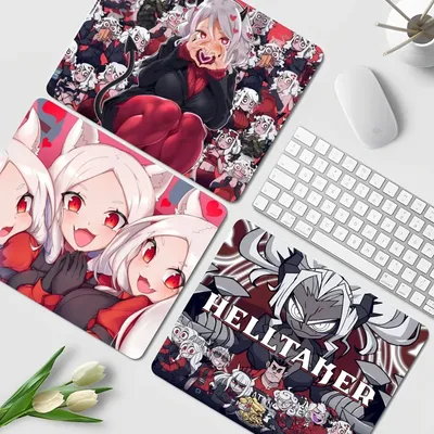 Hell taker anime rubber kleine Cartoon Anime Gaming Mauspad Tastatur Maus matten glatte Firma für PC Maus Teppich