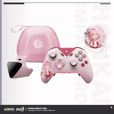 miHoYo Offizieller Honkai Impact 3 Elysia Wireless Bluetooth Elite Gaming Controller Geschenkbox Anime Ladestation Cosplay Weihnachtsgeschenk
