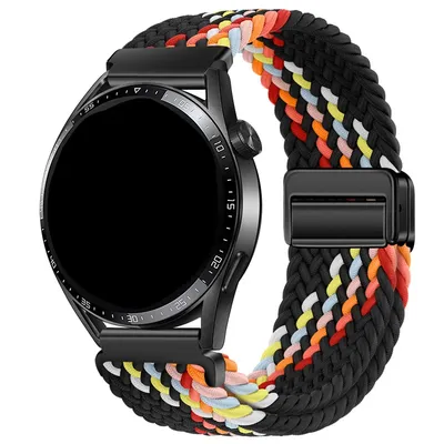 Geflochtene Schlaufen Magnetverschluss für Samsung Watch 6/5/4/Huawei GT 4/Amazfit GTR/Garmin Fenix 7/Fitbit Versa 2/3/4 Uhrenarmband