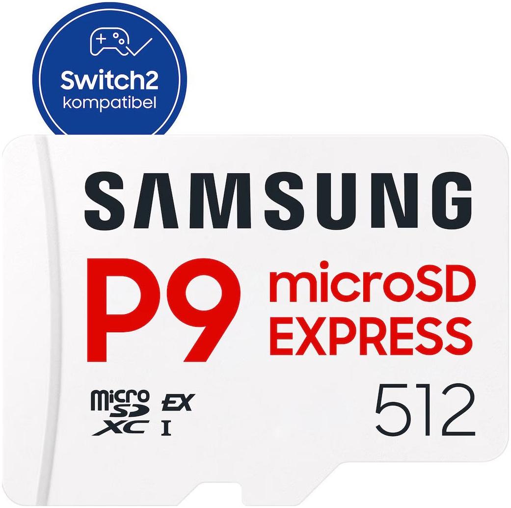 SAMSUNG Speicherkarte "P9 microSD Express", weiß, 512 GB, Speicherkarten
