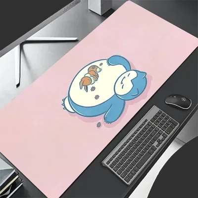 Büro Praktisches Leder Mauspad Gaming Mauspad Große Gamer Tastatur Schreibtisch Pokemon Snorlax Mauspad Laptop Pikachu Mousepad