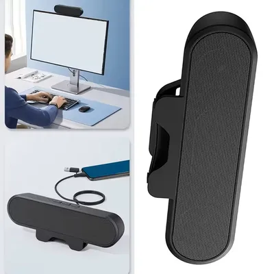 Clip-Soundbar-Lautsprecher Tragbarer USB-Kabelgebundener Computer-TV-PC-Laptop-Desktop-Subwoofer Musik-Mini-Lautsprecher