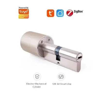 Tuya Smart Lock Zylinder Elektronische schlüssel Drahtlose WIFI Zigbee Lock Core Intelligente Verschlüsselung Tür für EU Lock Smart Home