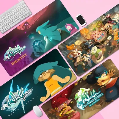 D-dofus-wakfus benutzer definierte Haut PC Gaming Mauspad Gamer Schreibtisch matten Tastatur Pad Mause Pad Muismat für Teen Mädchen Schlafzimmer