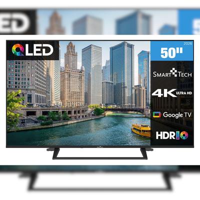 Smart Tech 50QG06K QLED Fernseher 50 Zoll Google TV - HDR Smart TV mit 4K UHD, Bluetooth (2026)