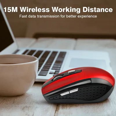 Wireless Gaming Maus einstellbar dpi 2,4g 6 Tasten optische Maus für Laptop Notebook PC
