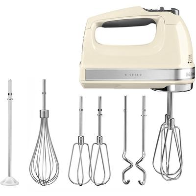 KITCHENAID Handmixer "5KHM9212EAC ALMOND CREAM", bunt (crã¨me), B:8cm H:15cm T:20cm, Mixer, 9 Stufen
