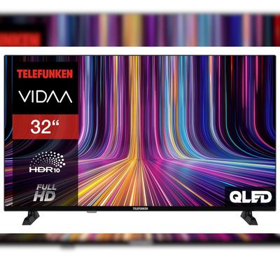 Telefunken QF32VP750S QLED Fernseher 32 Zoll Smart TV VIDAA Full HD HDR TV Triple-Tuner (2026)