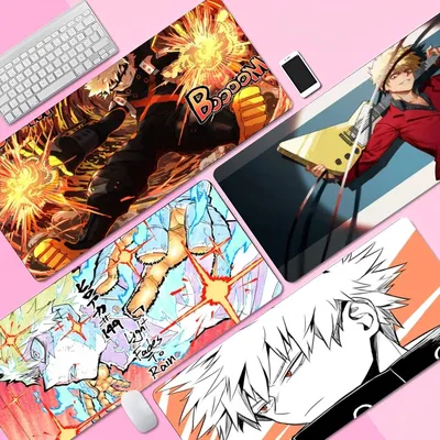 Anime Mein Hero A-academia B-bakugo Katsuki Nicht-slip Lockedge PC Gaming Maus Pad Gamer Schreibtisch Matten Tastatur pad Mause Pad Muismat