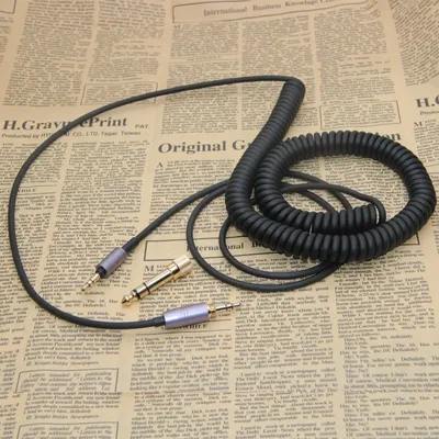 Poyatu ATH-M50xBT Federentlastungs-Spiralkabel für Audio-Technica ATH-M50xBT2 M50xBT ATH-SR50BT Kopfhörerkabel Kabel Draht