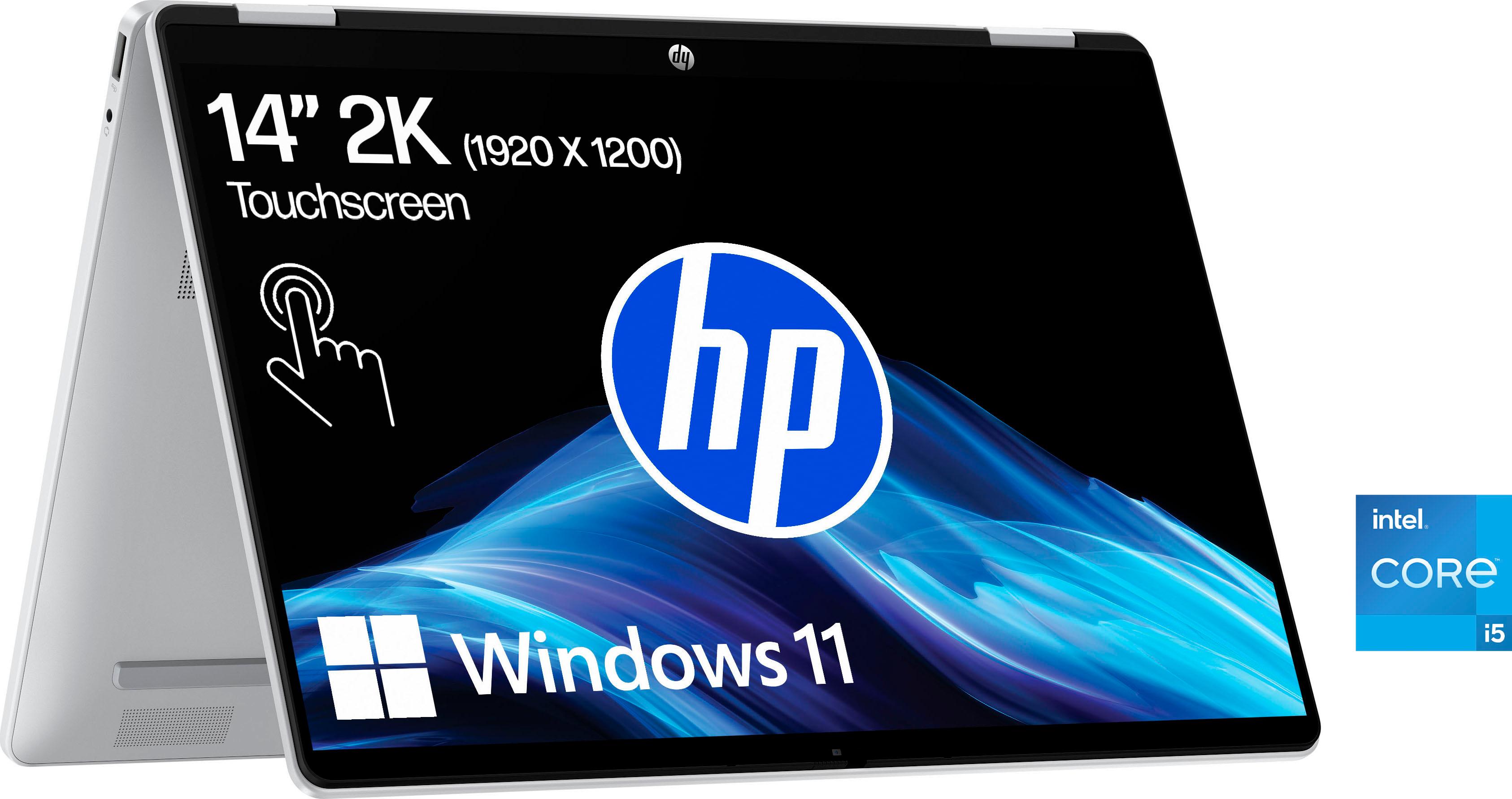 HP Convertible Notebook "OmniBook 5 Flip", silber, 8 GB RAM 512 GB SSD, Core i5, Notebooks